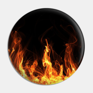 Fire flames Pin
