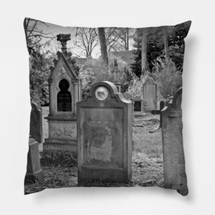 Spooky Cemetery Graves Pillow