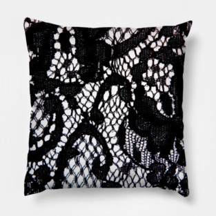 Black Lace Pillow