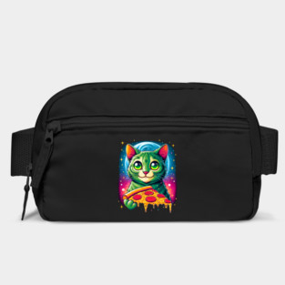 Cat in Space Eating Pizza, Funny Pizza Lover Bag