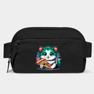 Cat in Space Eating Pizza, Funny Pizza Lover Bag