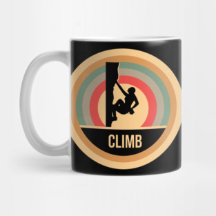 Retro Vintage Climbing Gift For Climbers Mug