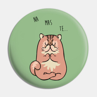 NAMASTE Cat Cat Pin