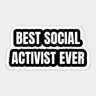 Social Activist Sticker
