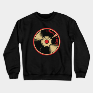 Ultra Vinyl Band Record Crewneck Sweatshirt