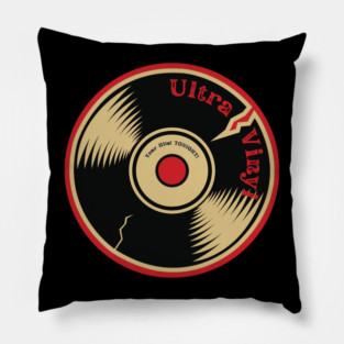 Ultra Vinyl Record QR Code Pillow