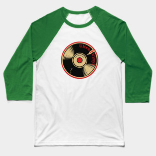 Ultra Vinyl Record QR Code Baseball T-Shirt