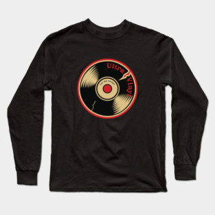 Ultra Vinyl Record QR Code Long Sleeve T-Shirt