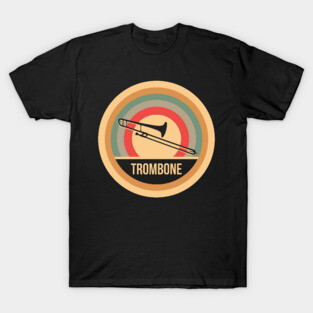 Retro Vintage Trombone Gift For Trombone Players T-Shirt