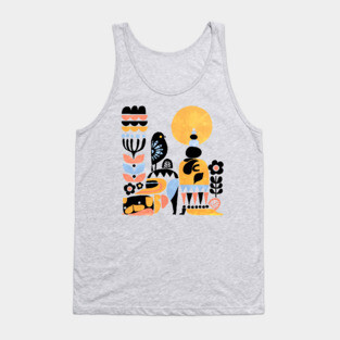 Scandinavian Pug Yoga Tank Top