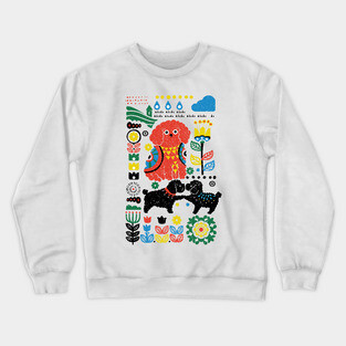 Scandinavian Poodle Crewneck Sweatshirt