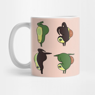 Handstand Avocado Mug