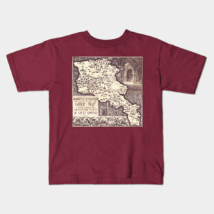 Illustrated Guide-Map of Historical Architecutural Monuments of Soviet Armenia Kids T-Shirt