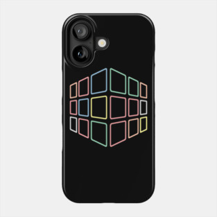Neon Cube Phone Case