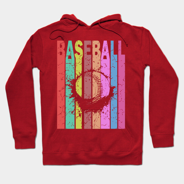 Baseball - Retro Graphic Design - Typographic Art Hoodie by TuncGK