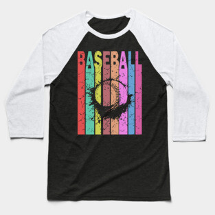 Baseball - Retro Graphic Design - Typographic Art Baseball T-Shirt