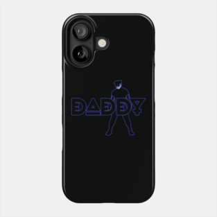 Daddy - Blue Outline w/ Graphic Phone Case