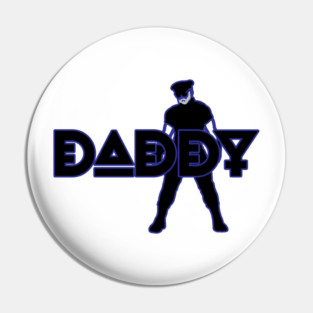 Daddy - Blue Outline w/ Graphic Pin