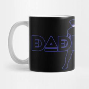 Daddy - Blue Outline w/ Graphic Mug
