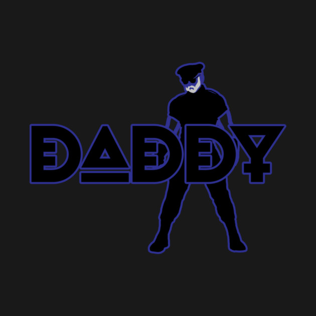 Daddy - Blue Outline w/ Graphic by planetkink