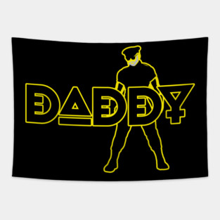 Daddy - Yellow Outline w/ Graphic Tapestry