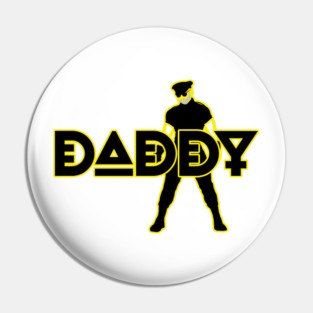 Daddy - Yellow Outline w/ Graphic Pin