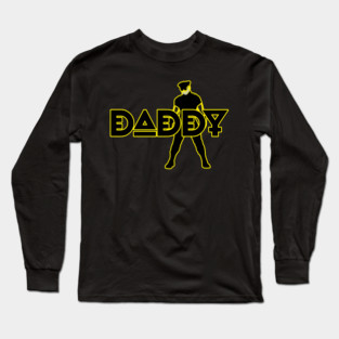 Daddy - Yellow Outline w/ Graphic Long Sleeve T-Shirt