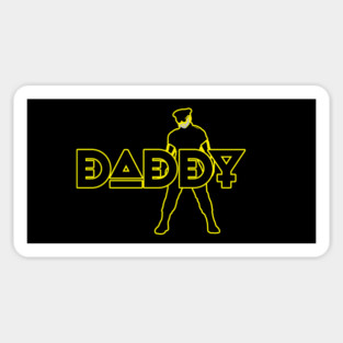 Daddy - Yellow Outline w/ Graphic Sticker