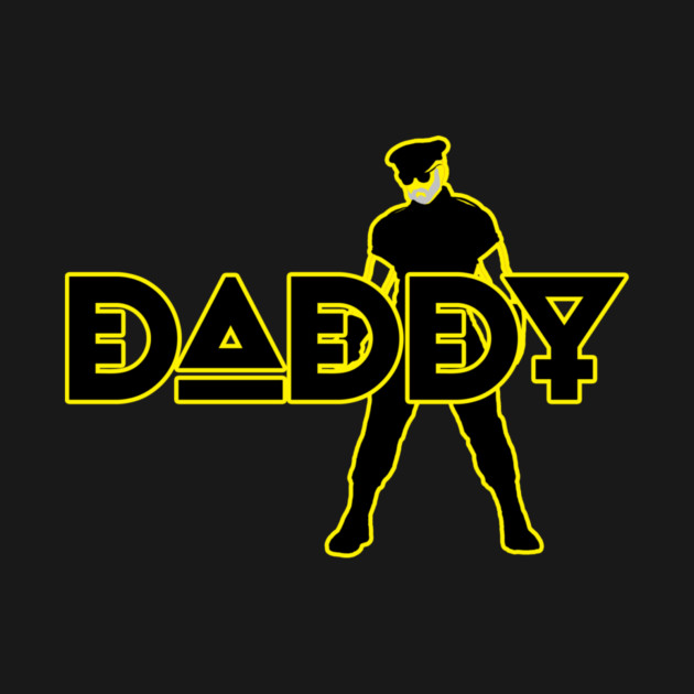 Daddy - Yellow Outline w/ Graphic by planetkink