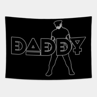 Daddy - Grey Outline w/ Graphic Tapestry