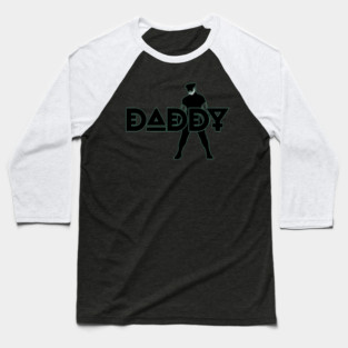 Daddy - Green Outline w/ Graphic Baseball T-Shirt