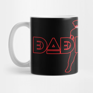 Daddy - Red Outline w/ Graphic Mug