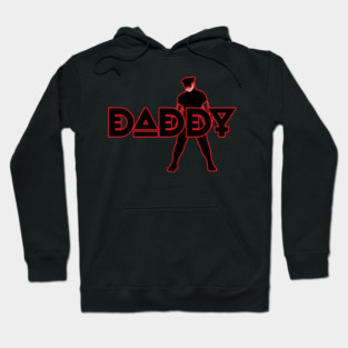 Daddy - Red Outline w/ Graphic Hoodie