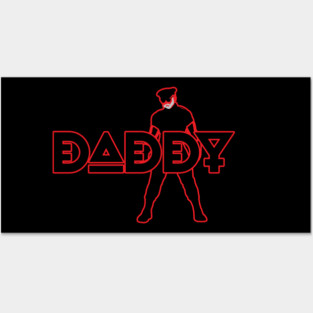 Daddy - Red Outline w/ Graphic Posters and Art