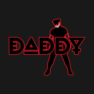 Daddy - Red Outline w/ Graphic T-Shirt
