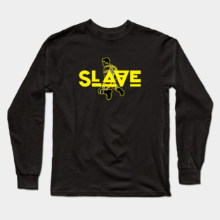 Slave - Yellow w/ Graphic Long Sleeve T-Shirt