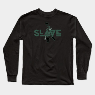 Slave - Green w/ Graphic Long Sleeve T-Shirt