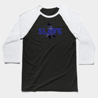 Slave - Blue w/ Graphic Baseball T-Shirt