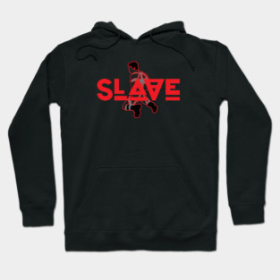 Slave - Red w/ Graphic Hoodie