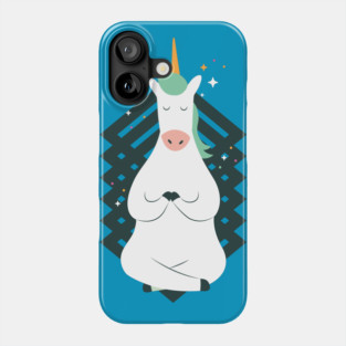 UNICORN YOGA POSE funny workout Phone Case