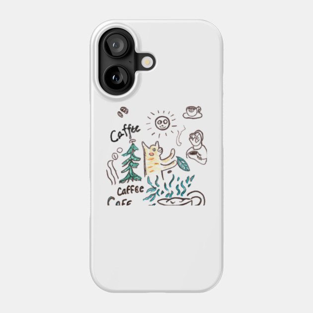 Dogs Books and coffee Dog reader coffee quote Phone Case by SR8891