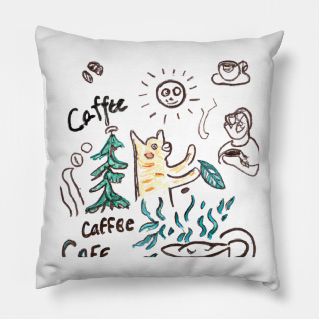 Dogs Books and coffee Dog reader coffee quote Pillow by SR8891