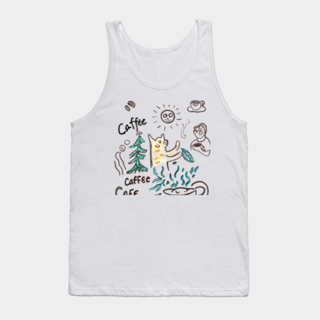 Dogs Books and coffee Dog reader coffee quote Tank Top by SR8891