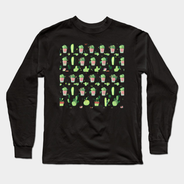 Cactus Pattern for your life Long Sleeve T-Shirt by SR8891