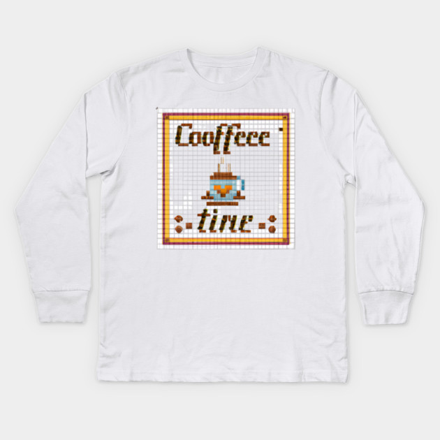 coffee lovers coffee is my style Kids Long Sleeve T-Shirt by SR8891