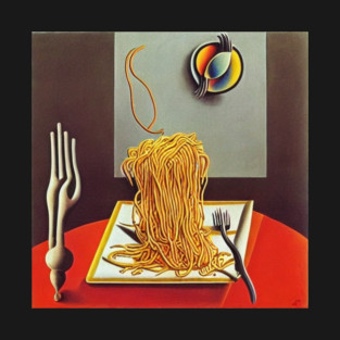 cat eating spaghetti meme T-Shirt