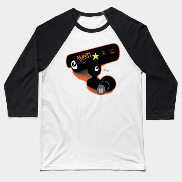 Anti Surveillance Baseball T-Shirt by SR8891