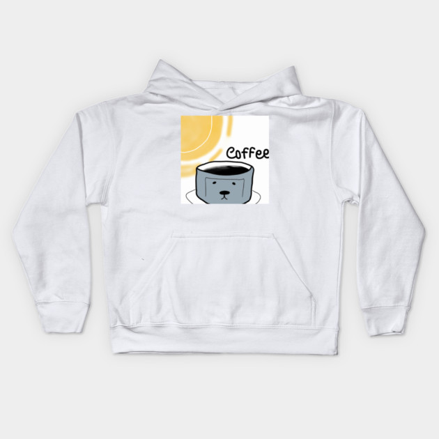 Dogs and coffee under the sun Kids Hoodie by SR8891