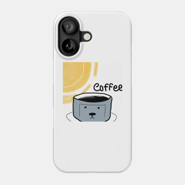 Dogs and coffee under the sun Phone Case by SR8891