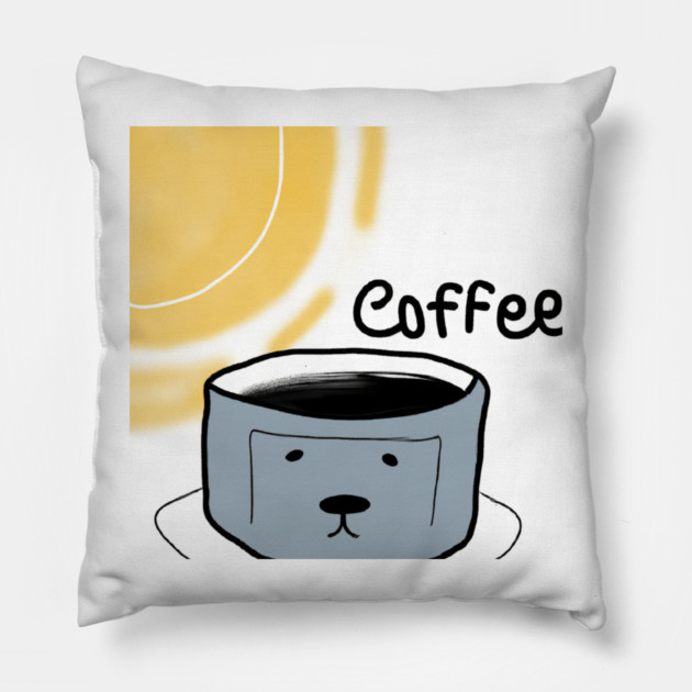 Dogs and coffee under the sun Pillow by SR8891
